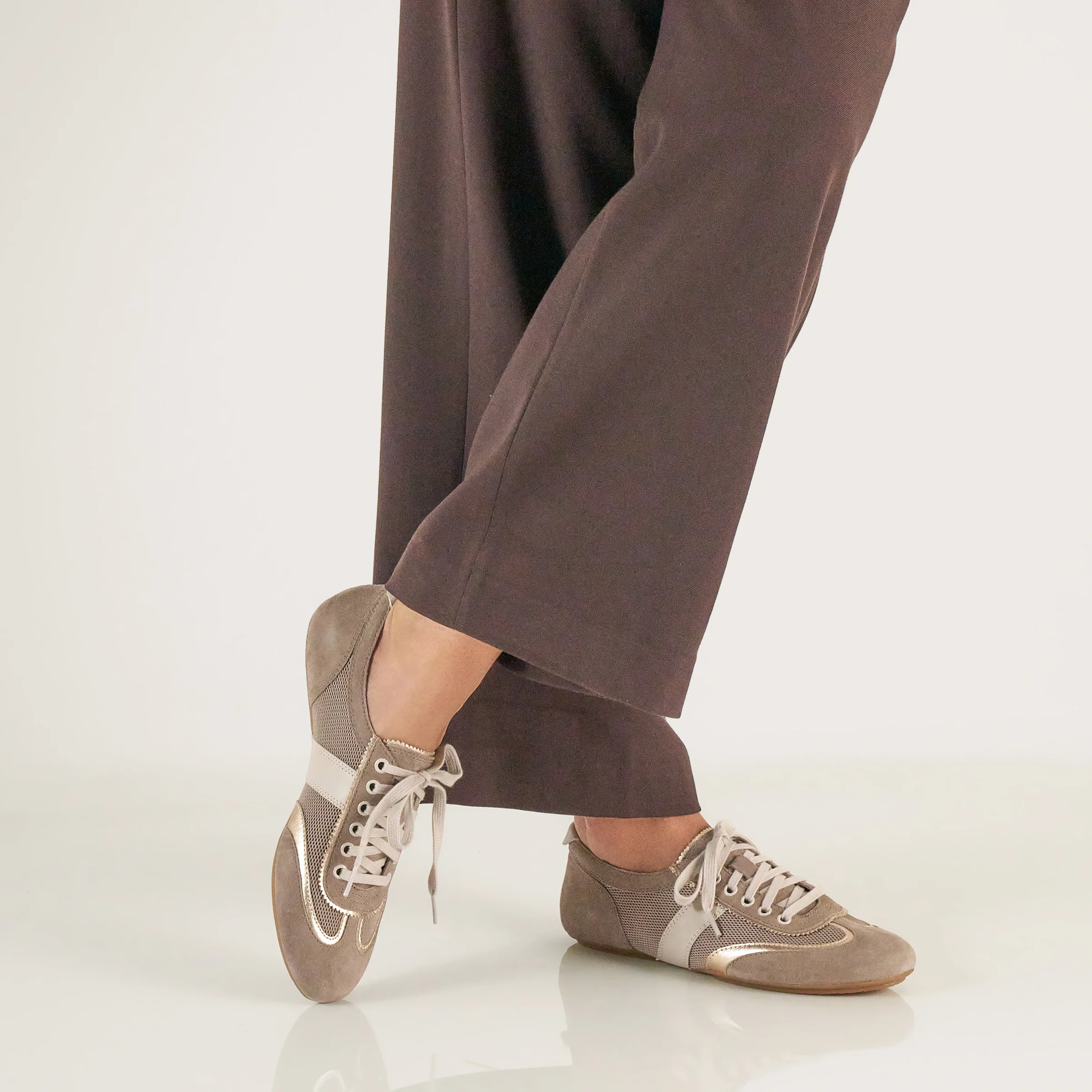 Milana Taupe/Gold Suede - Image 2